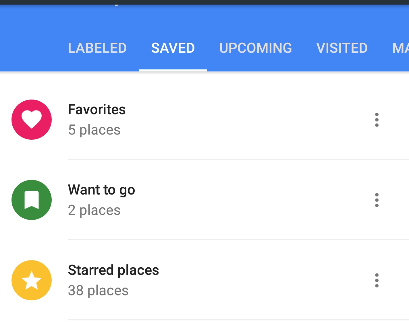 Removed Starred Places Keep Coming Back Googlemaps