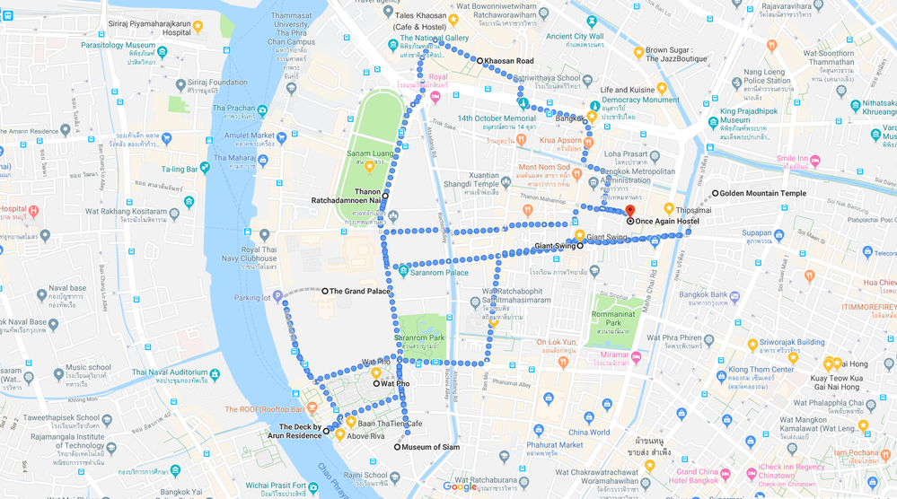 Local Guides Connect Suggested Route One Day Trip In Bangkok Oldtown Local Guides Connect